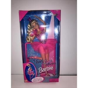 VINTAGE 1995 TWIRLING BALLERINA BARBIE DOLL MATTEL NEW IN ORIGINAL BOX  # 15086